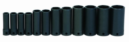 Williams WS-12-12 12-Piece 3/8-Inch Drive Deep 6 Point Impact Socket Set