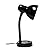 Simple Designs LD1003-BLK Basic Metal Desk Lamp with Flexible Hose Neck for Office, Living Room, Bedroom, College Dorm, Bookshelf, Black