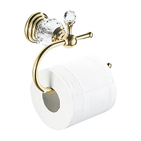 WOLIBEER Polished Gold Toilet Paper Holder Cover