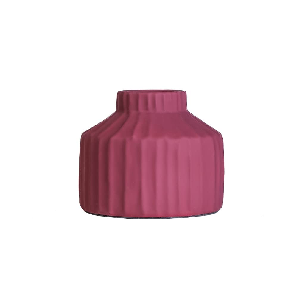 Vase céramique mat rose de haute qualité pour décoration épurée
