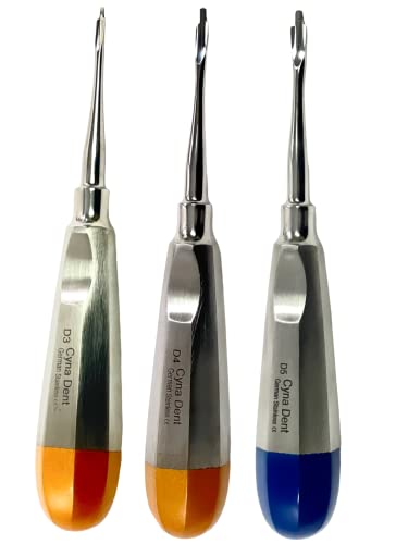 Cynamed ELE-PRK-03 New German Stainless Set Of 3 Luxating Periotomes Dental Atraumatic Extracting Elevators 3Mm 4Mm 5Mm thumb #3