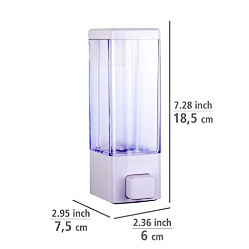 Image of EVGREF Liquid Soap Dispenser (350 Ml, Clear Chrome & Clear White) (Set of 2)