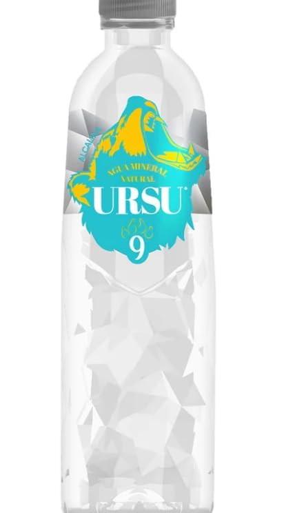 URSU 9 – Cristiano Ronaldos Premium-Wasser – 6 x 500 ml – Alkalisches Mineralwasser mit pH 9