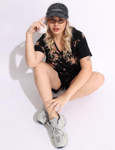 CARCOS Womens Plus Size 2 Piece Outfits Summer Shorts Sets Lounge Set Track Suits Vacation Outfits with Pocket XL-5XL4