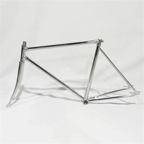 AOLUOER 700C Vintage Fahrradrahmen Retro Silber 52 cm Single Speed...