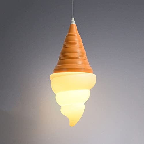 LYMSXAZOU Lampadario a Sospensione per Interni a Forma di Cono Gelato Creativo, Altezza Regolabile, lampadario Moderno Minimalista in Metallo Industriale per camere da Letto, Loft, Studio, Ristorante