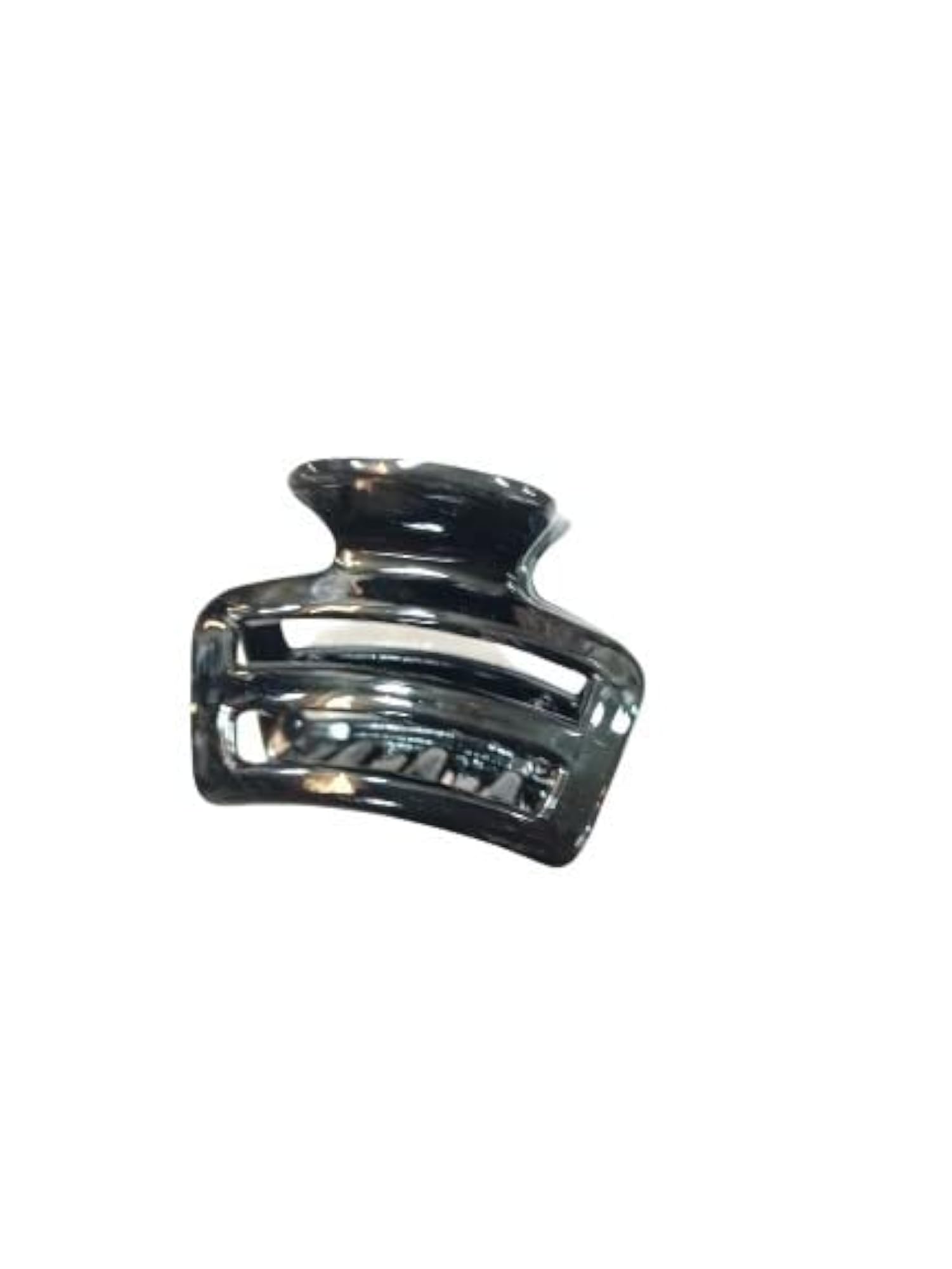 Black Plastic Hair Clutch 6Pc Set, Hair Accessories