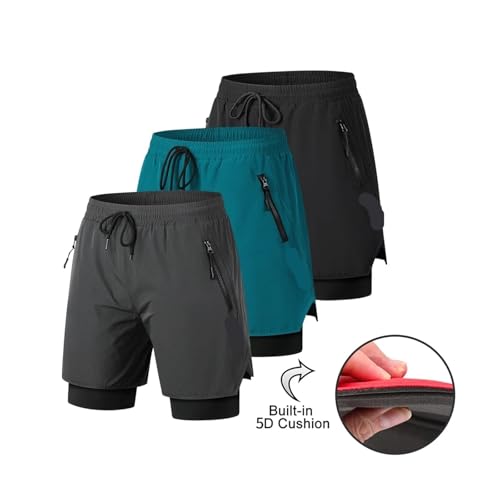 Pantalones cortos ciclismo hombre MTB con acolchado miniatura 4
