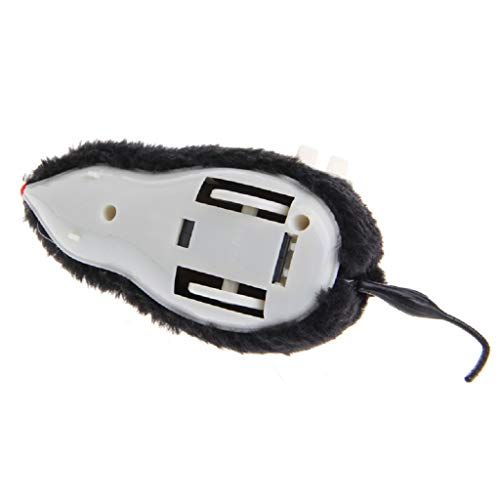 WOWOWO Uhrwerk Wind Lustige laufende Maus Ratte bewegen Schwanz Katze Kätzchen Streich Spielzeug Geschenk