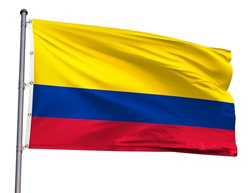 Colombia Extra Large Flag 12x18FT Giant Colombian National Polyester Printed Latin America Flag With 5 Grommets For Colombian Themed Festival Event Parade Party Heritage Hispanic Month Decoration