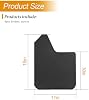 Defensas de Barro de Fibra de Carbono, 4 Piezas Flexibles y Dobles para Auto, Protección Delantera y Trasera con Tornillos, Accesorios Exteriores Universales (Negro) 4