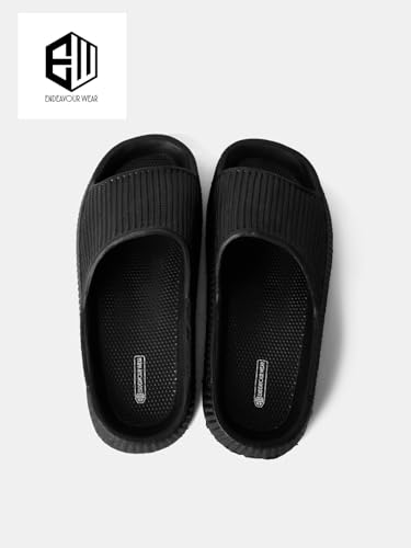 Image of ENDEAVOUR WEAR Men's Super Soft Sliders /Slippers With Soft Cushioned Rubber | Comfortable And Light Weight | Flip Flops