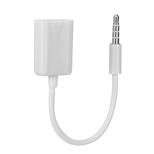 Cabo flexível de 3,5 mm para USB, conector de 3,5 mm para cabo fêmea USB, durável de boa qualidade d