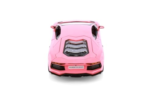 Lamborghini Aventador Coupe, rosa, escala 1:24 miniatura 6