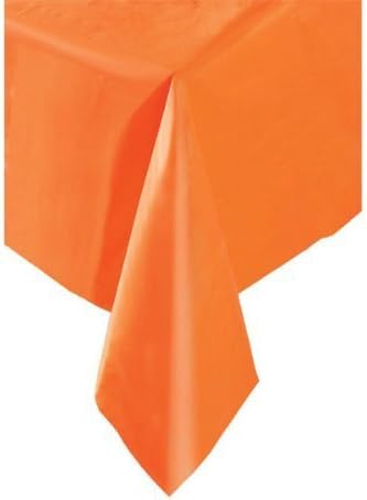 Pumpkin Orange - Plastic Table Cover