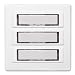 Produktbild RTM-A 103 weiß ALU-Ruftastenmodul Balcom-CTC