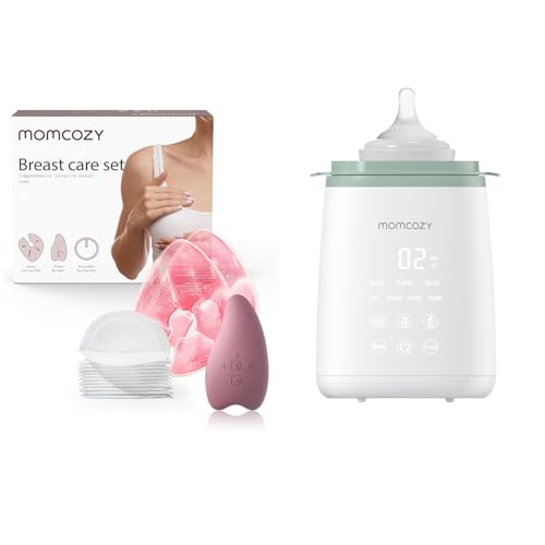 Image of Momcozy Breastfeeding Essentials Care Kit for Nursing Moms & Momcozy Bottle Warmer
