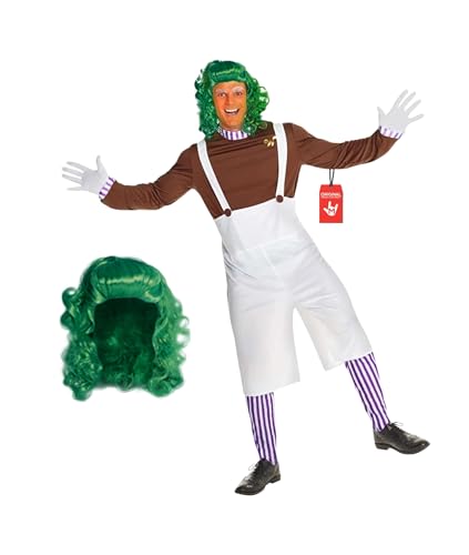 Morph Chocolate Factory Worker Costume, Chocolate Factory Costume Adult, Halloween Costumes For Men, Large