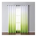 Photo Gallery banemi tende lunghe verdi, tende oscuranti 63 poliestere gradiente colore camera decor 54w x 63l pollici 2 pannelli, occhiello Photo Gallery banemi tende lunghe verdi, tende oscuranti 63 poliestere gradiente colore camera decor 54w x 63l pollici 2 pannelli, occhiello