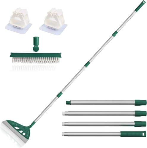 Image of Magic Air Silicone Broom Sweeper, Multifunction Silicone Broom, Household Squeegee for Floor Cleaning, Bathroom, pet Hair, Blue Dog Brush Set（Green）