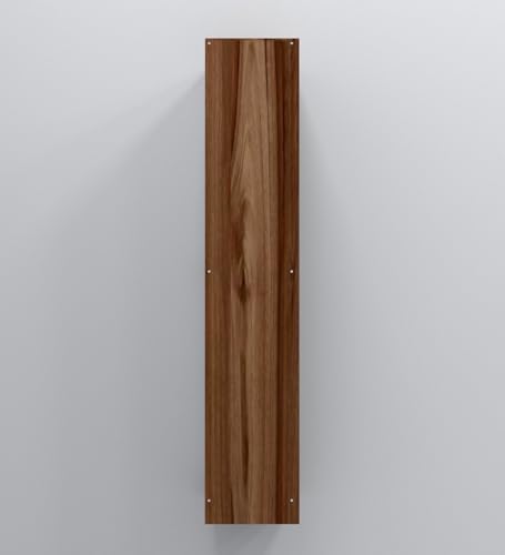 Image of SPECIALITY PANELS 8 Cube Bookshelf with Drawer, Walnut Brown Wood Finish, Open Storage Organizer, Freestanding Display Shelf