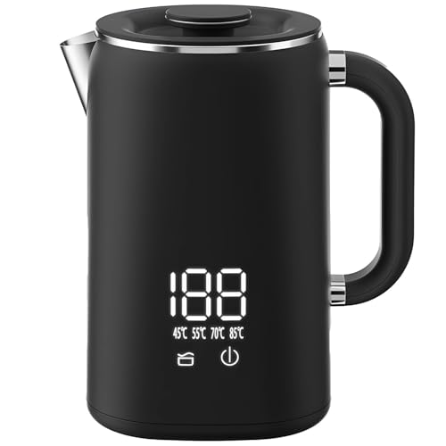 Tetera eléctrica 1.7 L acero inoxidable 1500W