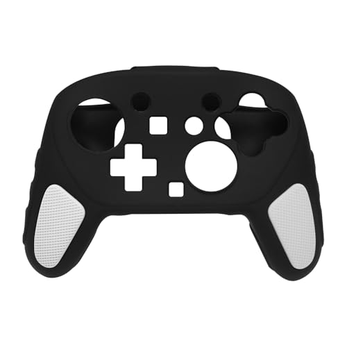 Switch 2 Proゲームコントローラーケース シリコンカバー Switch 2 Pro保護カバー 滑り止め 保護スリーブ ソフトシェル スキン 簡単装着 軽量 キズ防止 耐衝撃 防塵 快適なグリップ (黒+白)