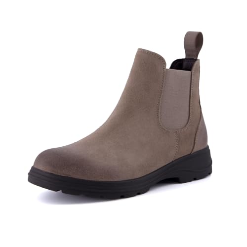 Image of CUSHIONAIRE Britain Genuine Suede Chelsea Ankle Boots for Women