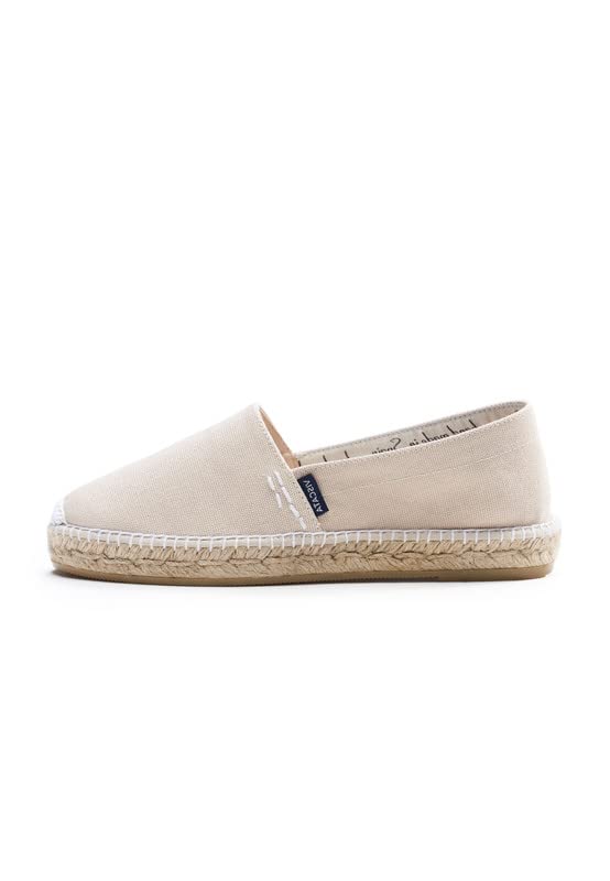 Viscata Llafranc Canvas Espadrille Flats With Traditional White