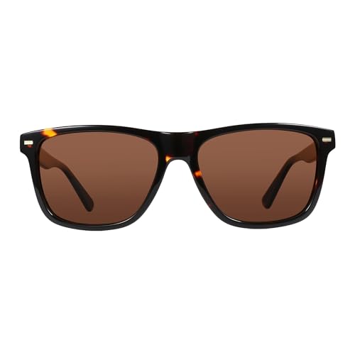 Lunettes de soleil polarisées carrées aux finitions soignées style rétro chic