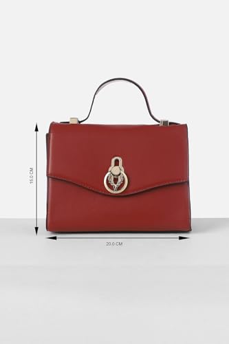 Image of Allen Solly Brown PU Structured Satchel