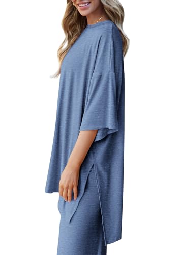 PRETTYGARDEN Two Piece Sets For Women Summer Fashion Lounge Matching Set 2025 Travel Vacation Airport Outfits Clothing
