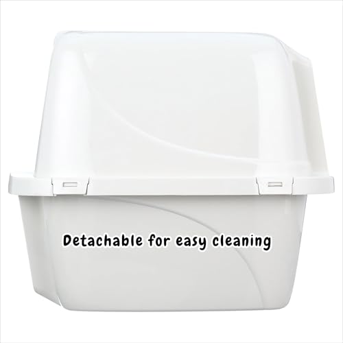 Arenero cerrado grande para gato con ventilación y tapa miniatura 4