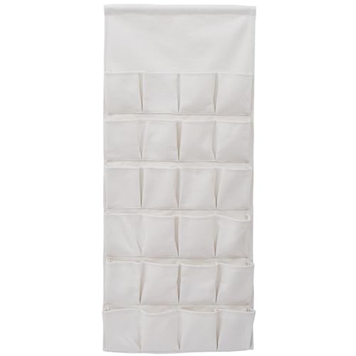 Tyg adventskalender med 24 fickor 80 x 43 cm omönstrad återanvändbar hängande gör-det-själv adventskalender 2024 för hem, skola, kontor, jul nedräkning dekoration