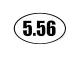 Rogue River Tactical 5.56 Decal Sticker Oval Euro Vinyl Bumper Sticker Label Weatherproof 2nd...