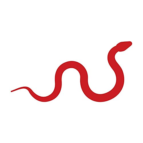 Dark Spark Decals Sea Snake 4 inch Red Indoor Outdoor Vinyl Decal