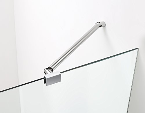 Aston Sdr965Ez-Ch-5222-10 Belmore Frameless Hinged Alcove Shower Door With Starcast Clear Glass, 51.25" To 52.25" X 72", Polished Chrome #TOP2