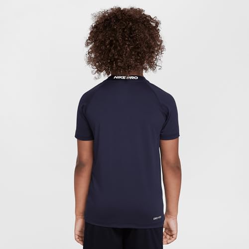 Nike Dri-FIT Pro Little Kids' Short Sleeve Top (86M786-023, Black)2