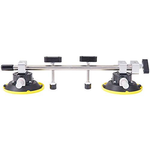 IMT 2 Pack Seamless Seam Setter with 4.5-Inch Vacuum Suction Cups for Seam Joining and Leveling, Professional Countertop Installation Tool for Granite, Stone, Marble, Slab, with Free Gloves and Case