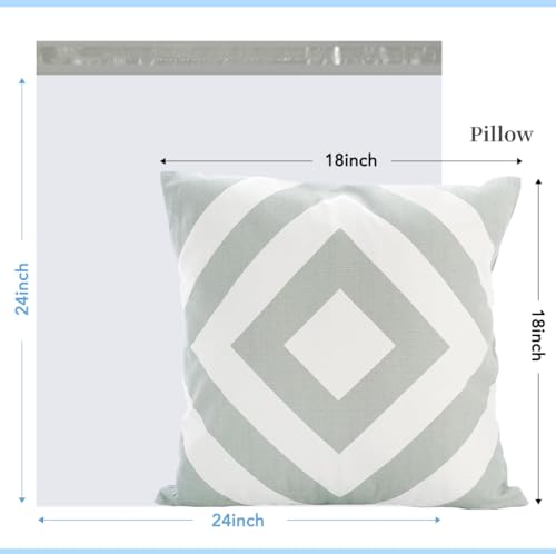 Image of Metronic Poly Mailers 24x24 100PC White, Extra Large Shipping Bags Mailing Envelopes with Strong Adhesive, 2.5Mil Thick Mailers Poly Bags for Shipping, Mailing Bag Packaging Bag for Small Business