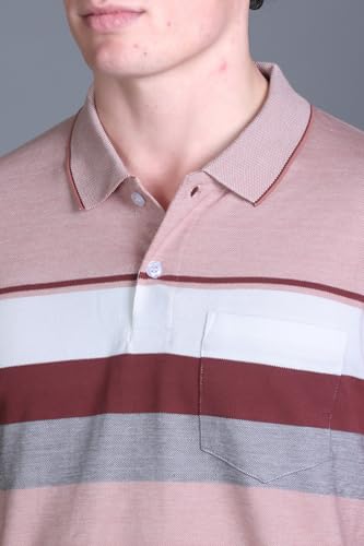 Image of SANE ORIGINALS Polo T-Shirt for Men with Pocket || Striped Polo for Men