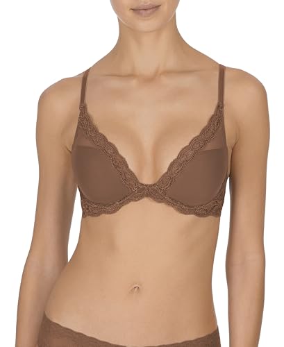 Image of Natori Women Feathers Lace Plunge T-Shirt Bra