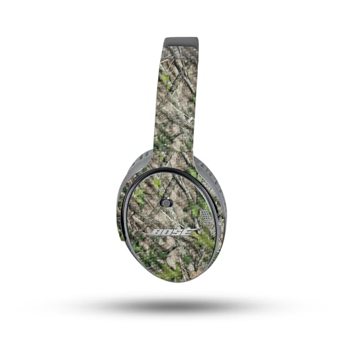 Image of MightySkins Carbon Fiber Skin Compatible with Bose QuietComfort 35 II Headphones - HTC Green | Protective, Durable Textured Carbon Fiber Finish | Easy to Apply, Remove, and Change Style