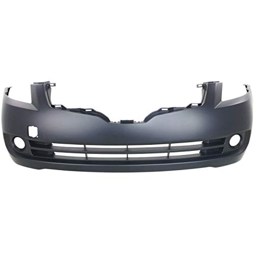 FitParts Compatible with Front Bumper Cover Fascia 2007-2009 Nissan Altima Base Hybrid SE S SL Sedan 07-09. New Primed Without Sensor Holes, With Fog Light Holes. NI1000240 62022JA040