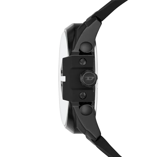 Diesel Men's Mega Chief Stainless Steel Bracelet, Silicone or Leather Band Watch with Analog or Digital Movement