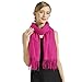 Ciormis hot pink pashmina shawls-soft fuchsia pashmina wrap scarf for women evening(Fuchsia)