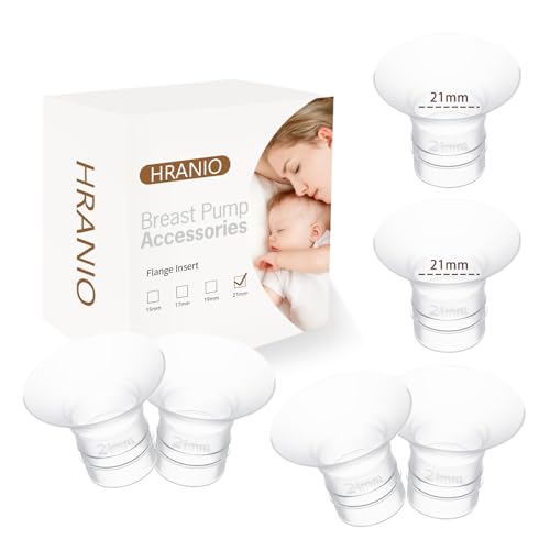 Image of Flange Insert 21mm 6pcs, Flange Sizing Kit Compatible with Spectra Flange, Spectra Pump Parts, Momcozy Wearable Breast Pump, Manual Breast Pump, Spectra Breast Pump, Medela Pump Parts and More