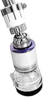 Faucet Water Filter 3 Modes Anti Splash Booster Shower Water Saver 360 Rotating Faucet Water Filter for Kitchen Sink Removes Chlorine Fluoride Heavy Metals Rust Silt for Home Kitchen Bathroom
