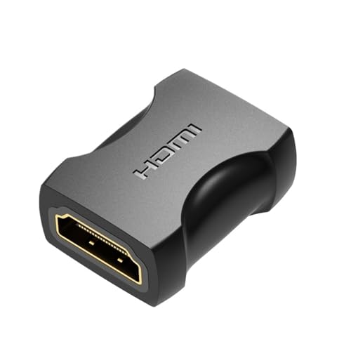 Adaptador Extensor 4K HDMI 2.0 Hembra A Hembra - Compatible Con Vention, Funciona For PS4/Monitor(1 pcs Black upgrade)