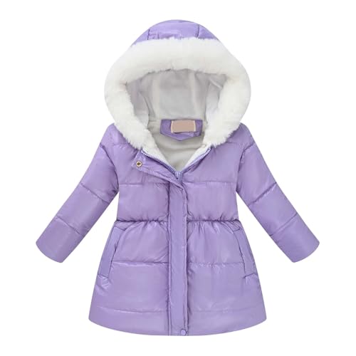Veste à capuche doublée fille doudoune chaude hiver contre le froid